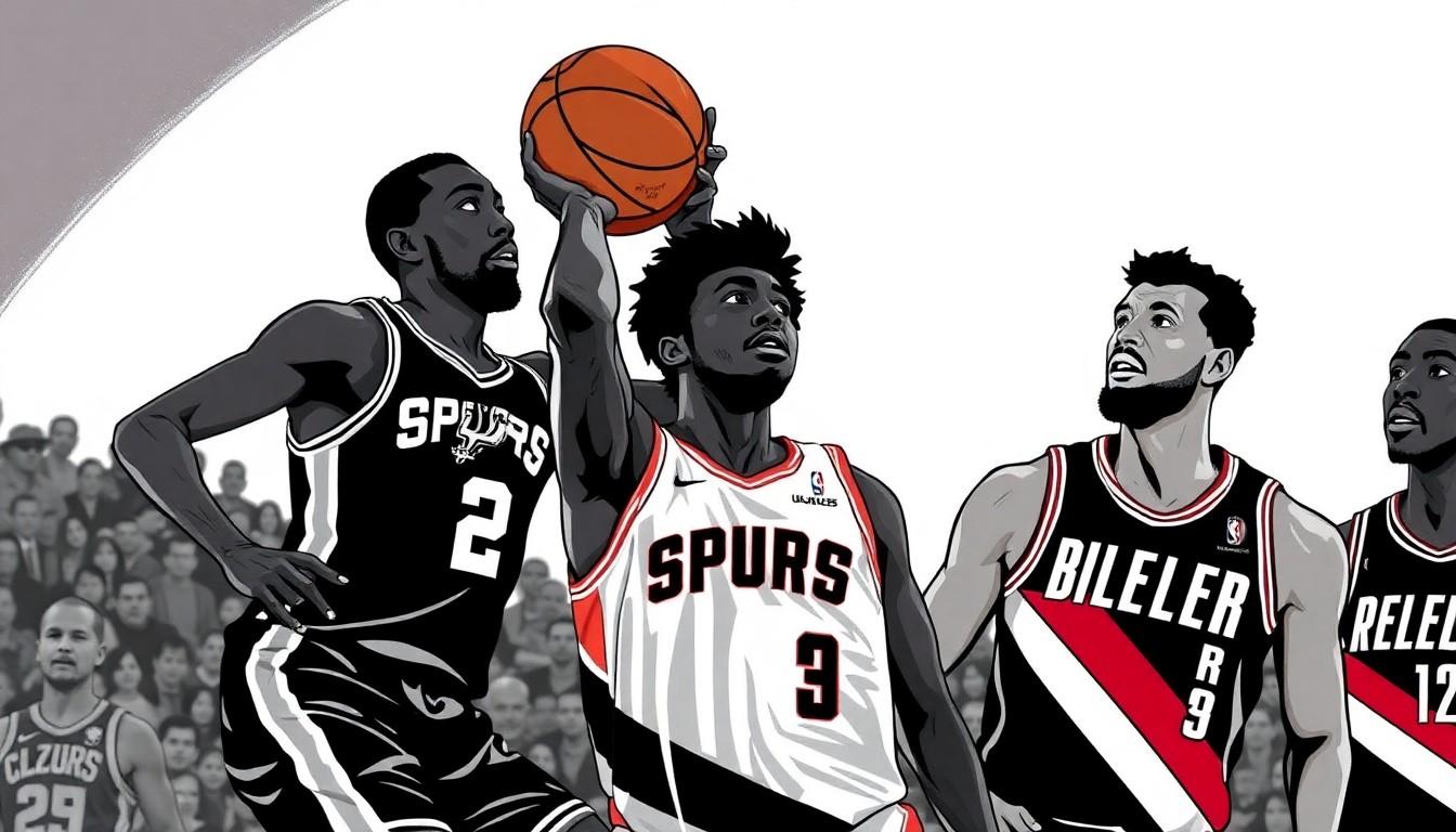 A fractured, multi-perspective painting in the style of Pablo Picasso, breaking down a basketball game into sharp, overlapping geometric planes to represent the increased scoring responsibilities of Spurs guard De'Aaron Fox with his team's top players sidelined.