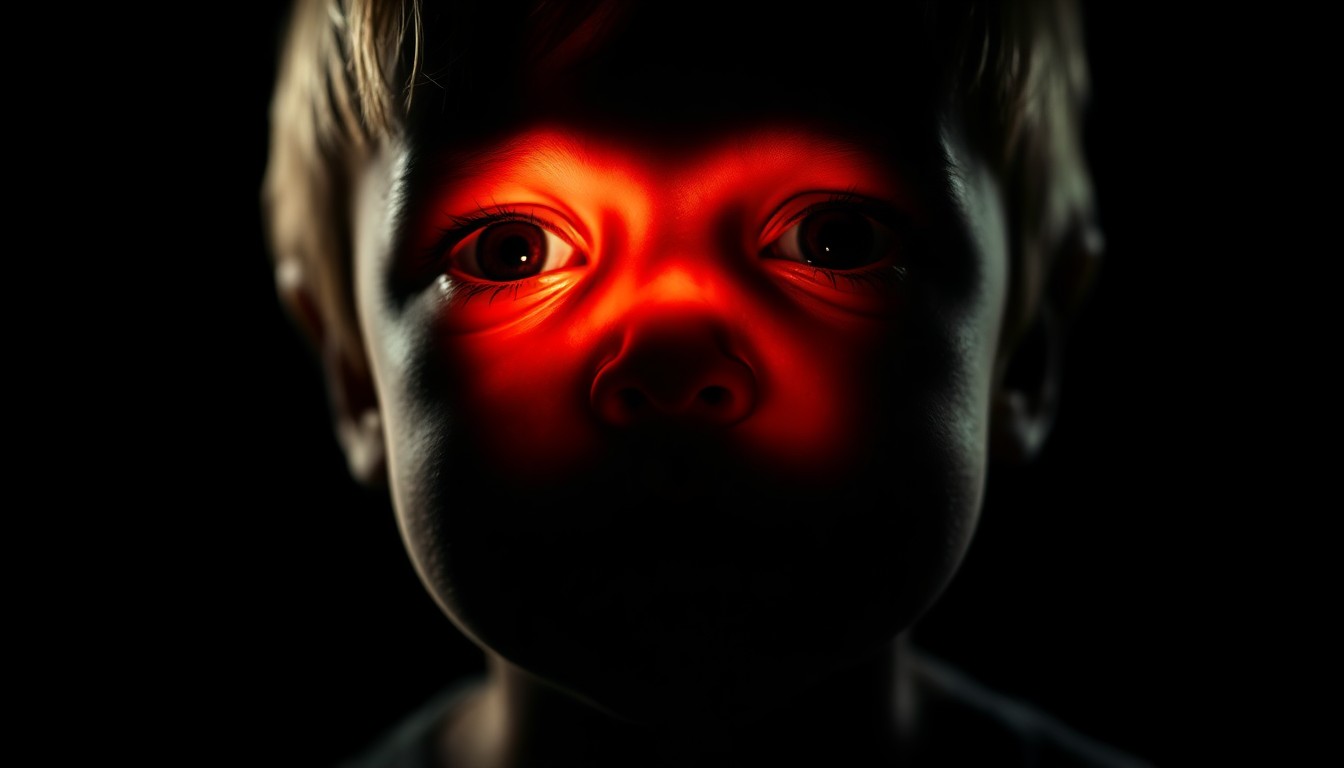 An extreme close-up of severely burned skin with a raw, textured appearance, conceptually illustrating the devastating injuries suffered by a child due to neglect.