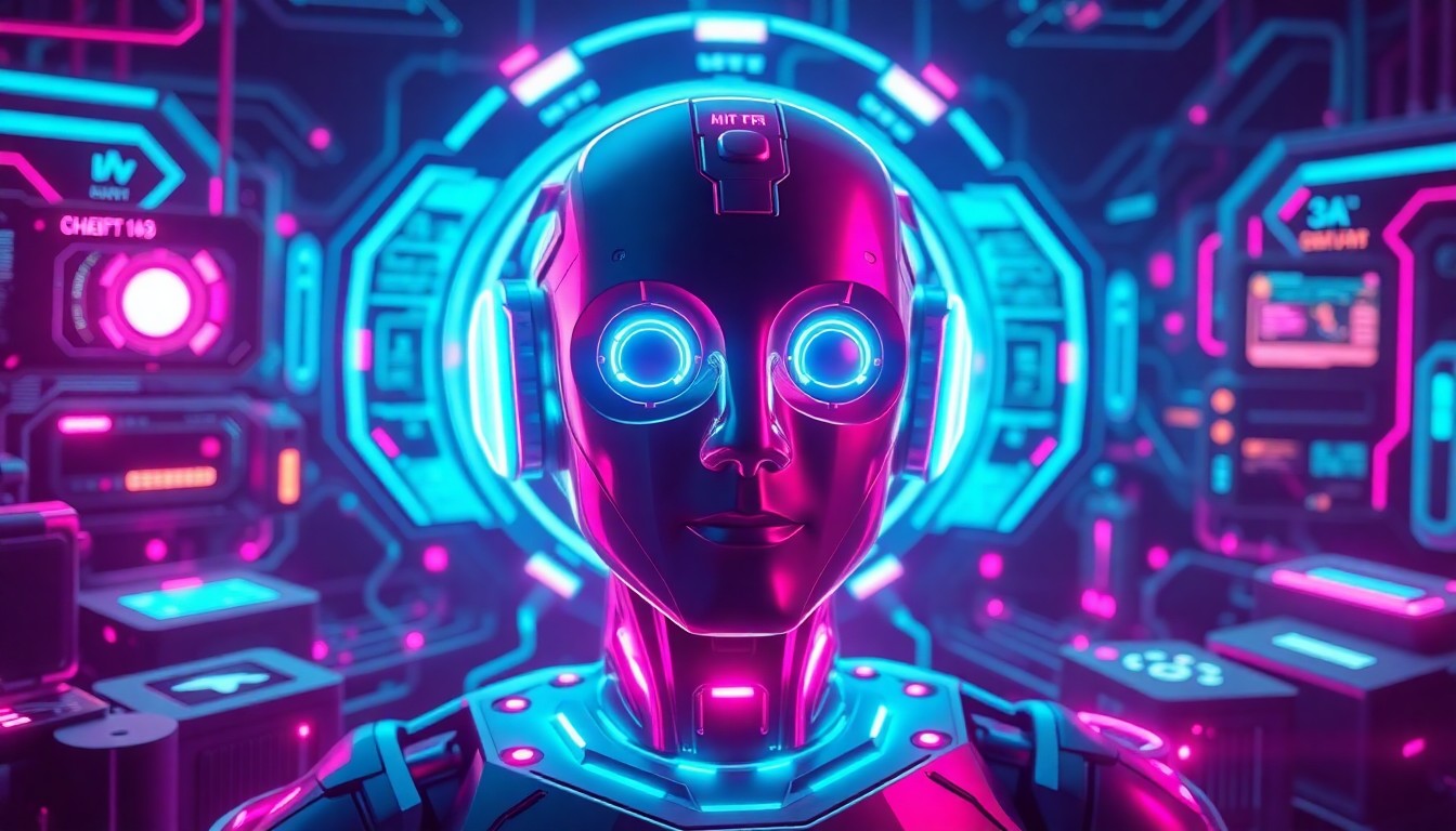 A highly detailed, glowing 3D illustration of a futuristic AI assistant chatbot interface, with neon cyan and magenta lights illuminating the digital infrastructure, conceptually representing the accessible and tangible nature of Poke's AI technology.
