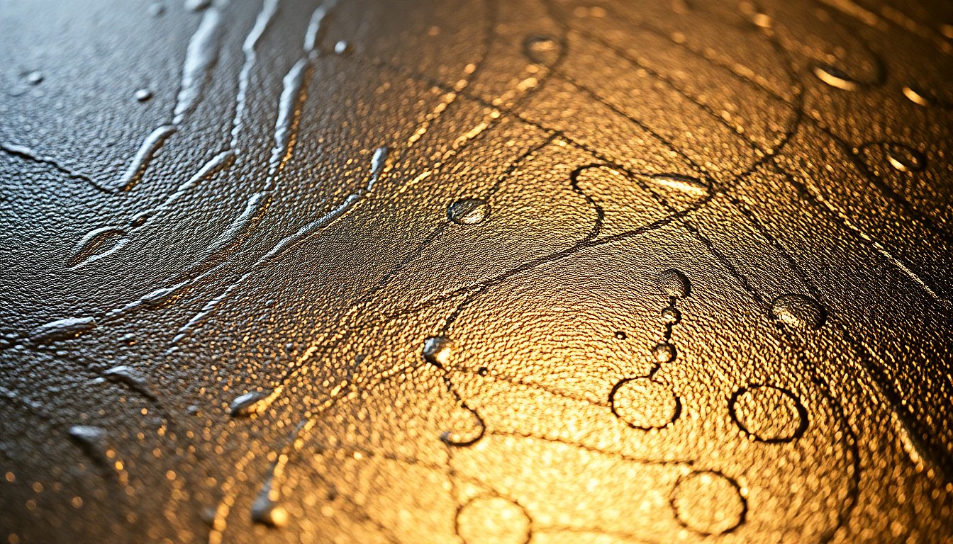 An extreme close-up photograph of the embossed, metallic cover of a hardback book, capturing the high-contrast, glamorous textures associated with the publishing industry.