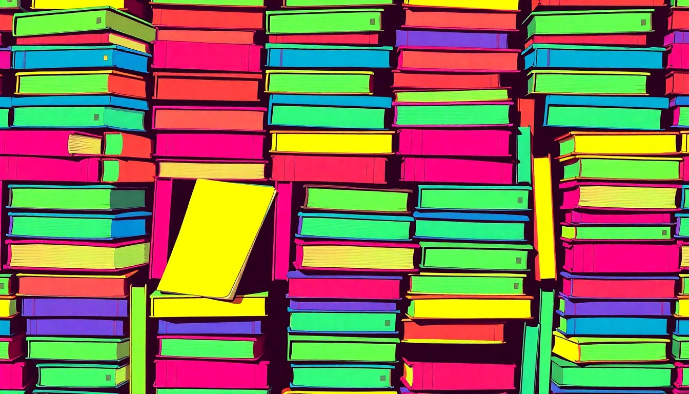 A bold, abstract grid of colorful school supplies in a pop art style, representing the diverse educational options now available to Alabama families.