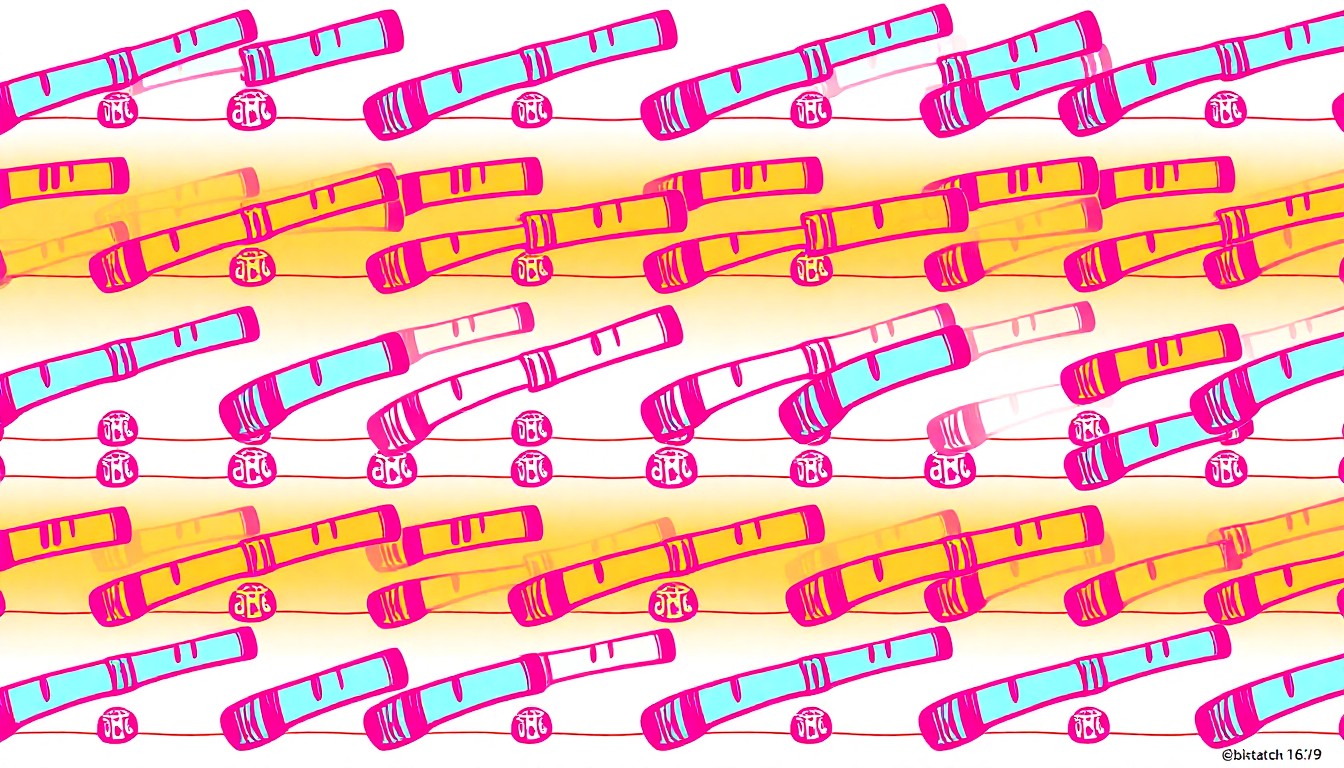 A bold, pop art-inspired illustration featuring a traditional Muscogee (Creek) flute repeated in a grid pattern, capturing the vibrant energy and artistic expression of the Eufaula community gathering.