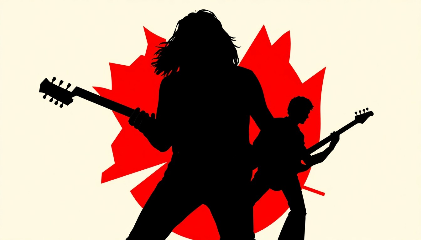 A striking abstract composition of jagged black silhouettes and bold red geometric shapes, conceptually representing the powerful rock music and devoted fan following of the Foo Fighters band.