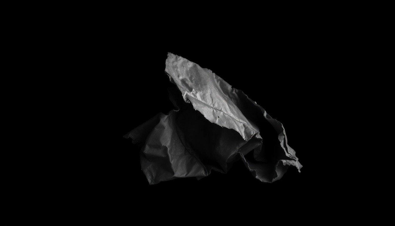 An extreme close-up of a twisted, crumpled metal fragment from the tractor-trailer involved in the deadly 2021 crash in Mexico, creating a stark, gritty, investigative aesthetic.