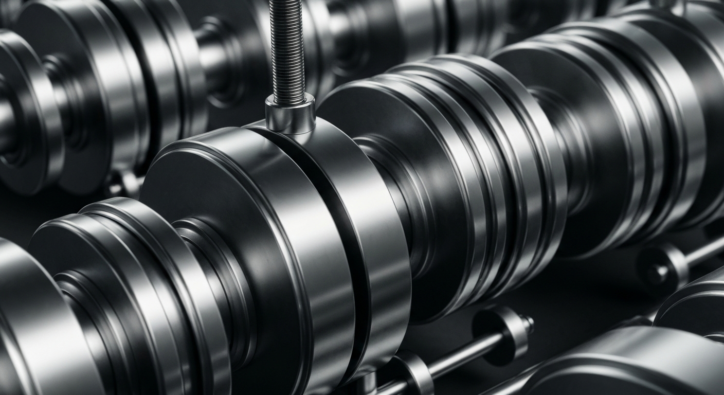 An extreme close-up of gleaming, interlocking metal gears and levers, representing the complex machinery that powers the modern financial system.