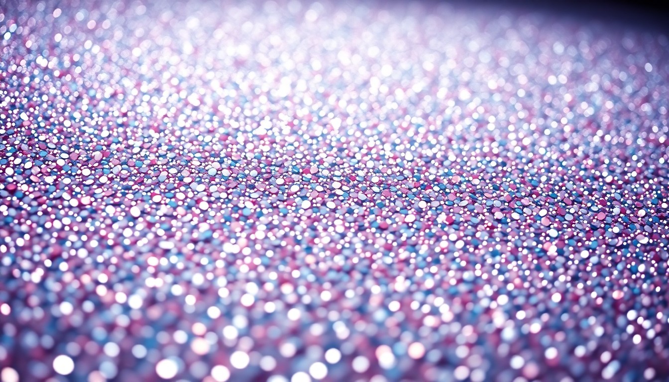 An extreme close-up photograph of shimmering, glittering sequins in dramatic, high-contrast studio lighting, conceptually representing the glamour and spectacle of red carpet events.
