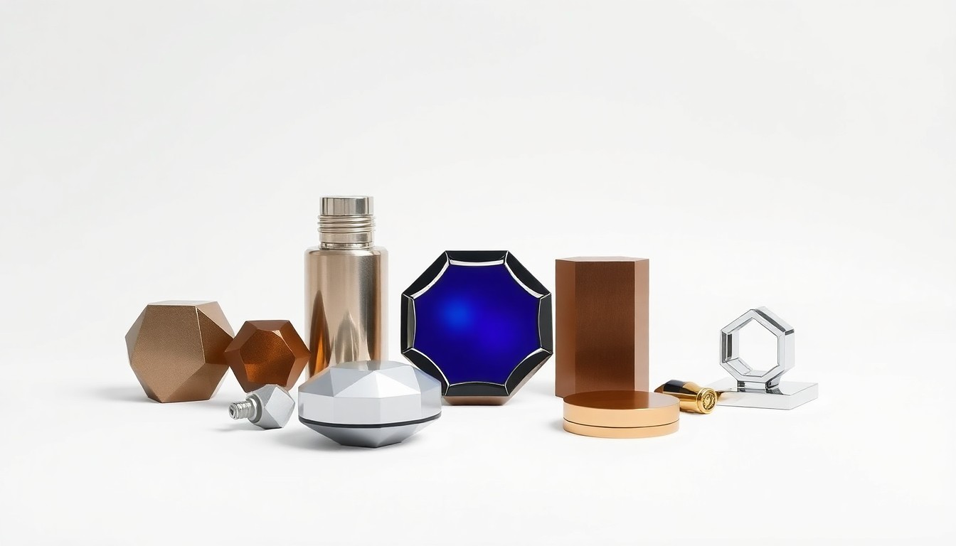 A high-end, photorealistic studio still-life photograph featuring a collection of polished, geometric objects arranged elegantly on a clean, monochromatic background, conceptually representing the Prospect Hill Foundation's focus on global security and youth empowerment.