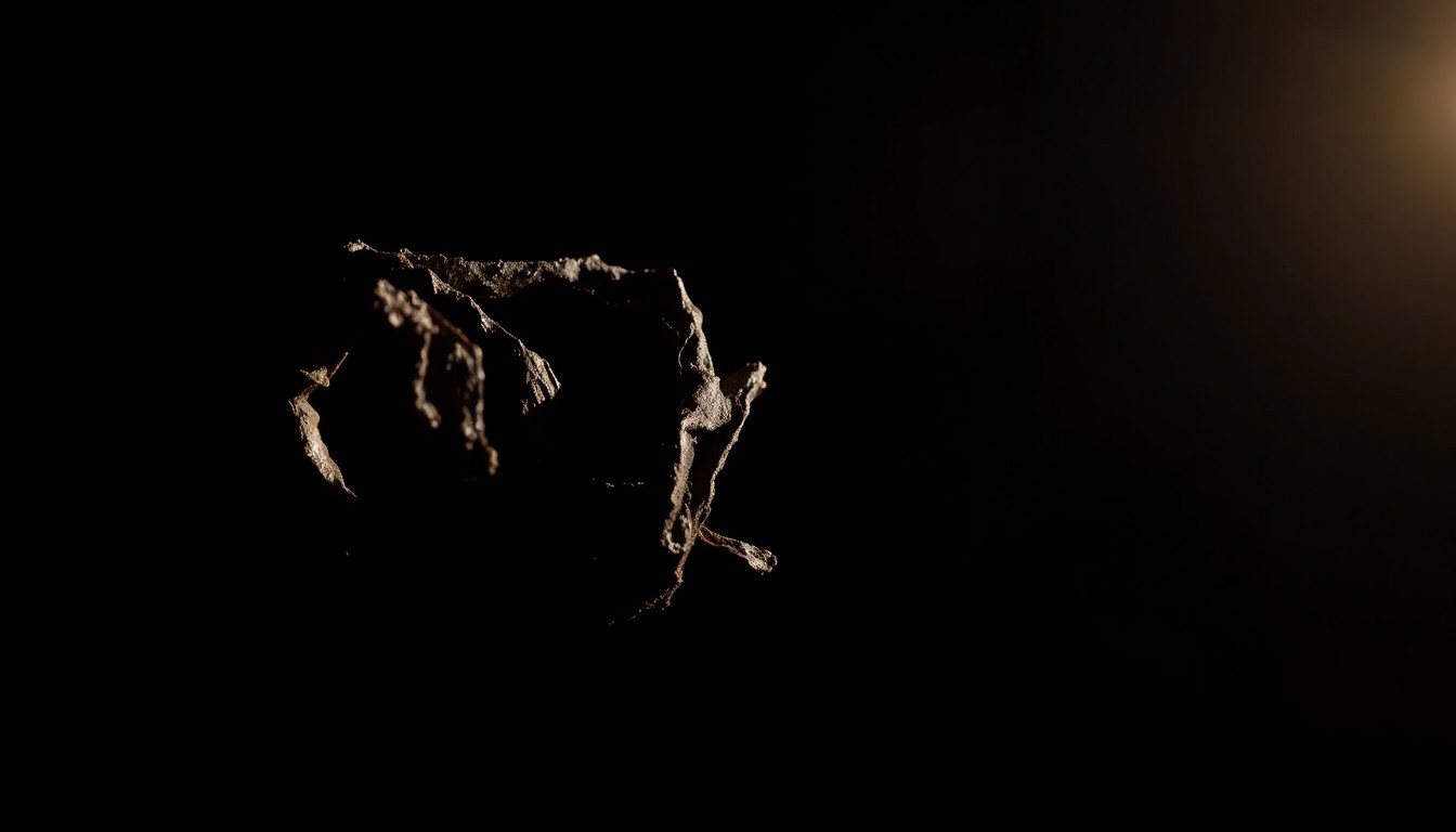 An extreme close-up photograph of a charred, twisted metal object from the fire scene, conveying the devastation and urgency of the incident through stark, dramatic lighting and framing.