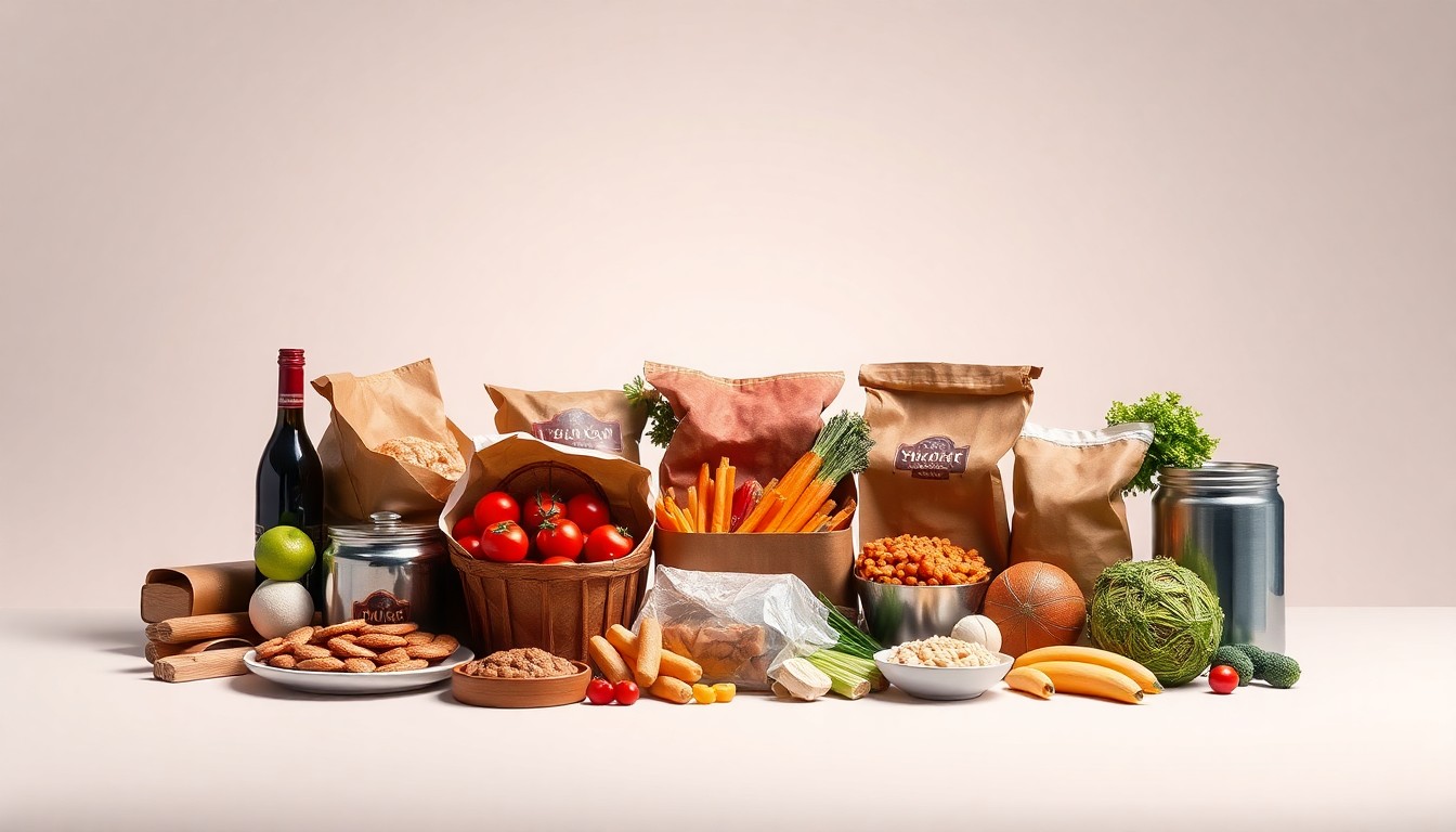 A high-end, photorealistic studio still-life photograph featuring a collection of premium, polished objects arranged elegantly on a clean, monochromatic background, conceptually representing the diverse mix of commercial offerings coming to the new Marketplace at Tres Rios development in Avondale, Arizona.