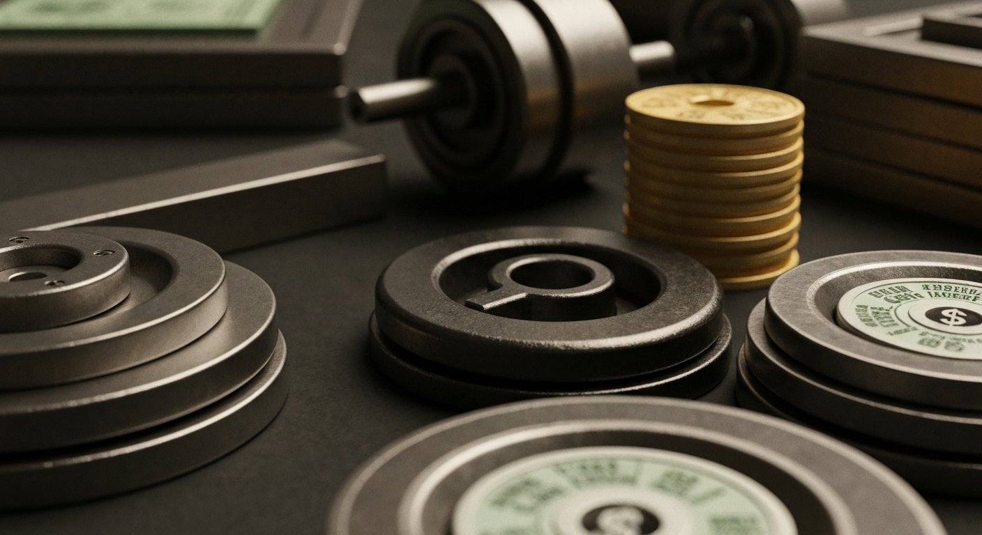 An extreme close-up of complex, industrial-looking financial machinery and equipment, conveying a sense of the tangible, physical nature of AvePoint's data management and compliance solutions.