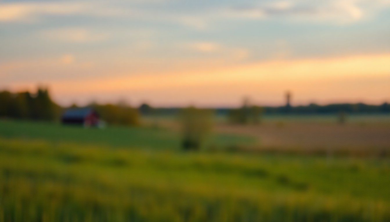 An extremely abstracted, out-of-focus photograph of a serene lake surrounded by trees, with soft pools of warm light and color creating a peaceful, atmospheric scene.