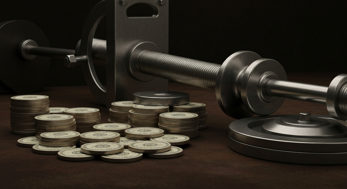 A highly detailed, black-and-white close-up image of the inner workings of a financial data processing system, conveying the complex infrastructure that supports the investment community.