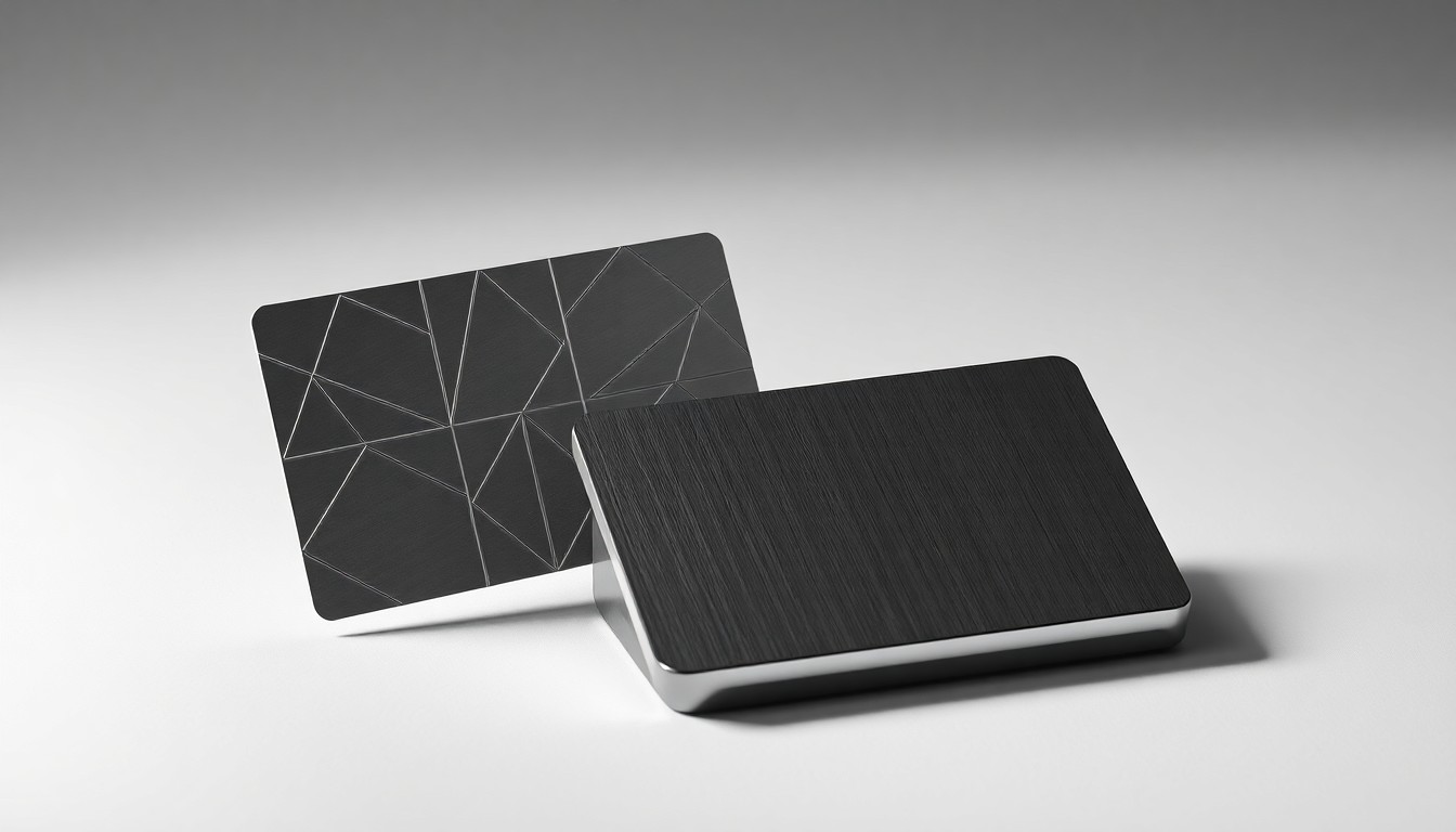 A close-up photograph of a polished metal hotel key card and a sleek, modern keycard holder on a clean, monochromatic background, conveying the concepts of hospitality, luxury, and the evolving Las Vegas hospitality landscape.