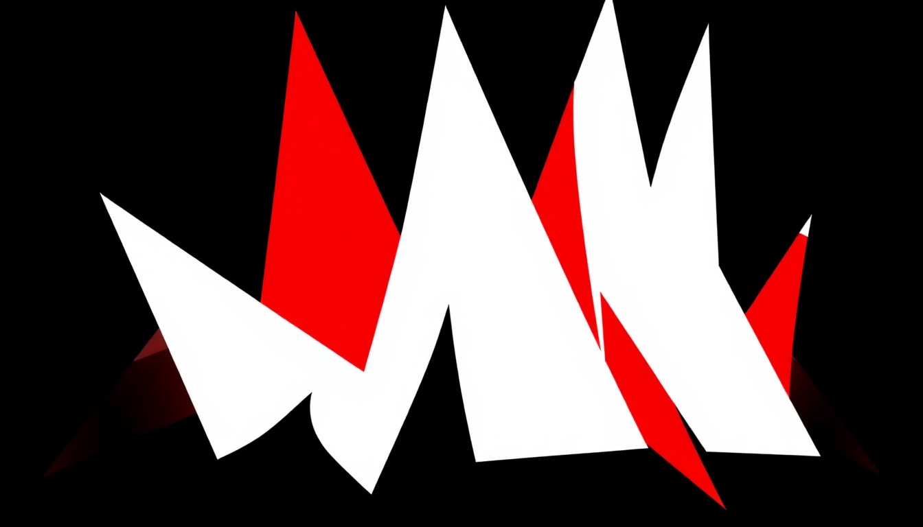 A striking abstract composition of bold, angular black shapes against a stark white background, conceptually representing the complex legacy of pioneering hip-hop DJ Afrika Bambaataa.