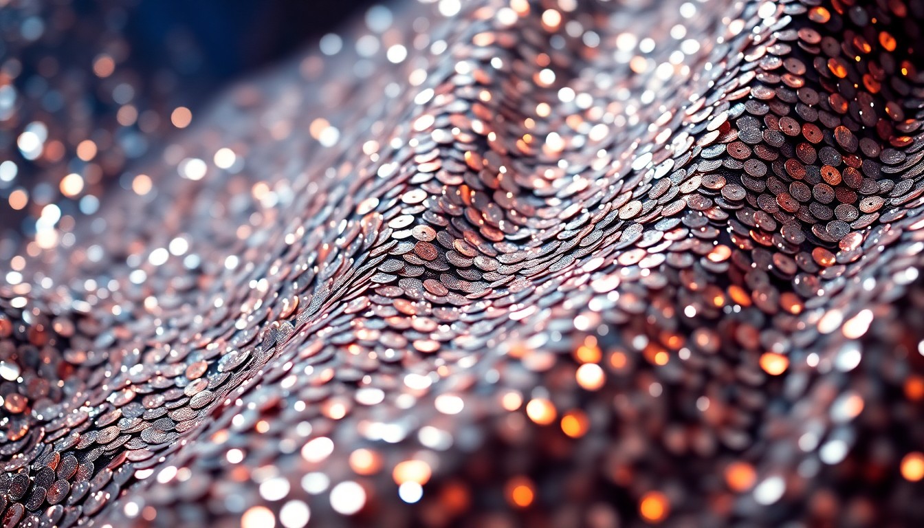 An extreme close-up photograph of shimmering silver sequins, capturing the luxurious, high-fashion aesthetic of a celebrity-backed restaurant opening event.