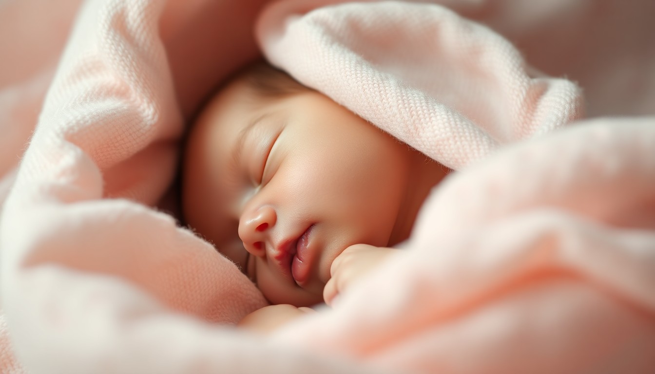 An extreme close-up photograph of a soft, pastel-colored baby blanket, the fabric's delicate texture and folds conveying the fragility and tenderness of a premature infant's life.