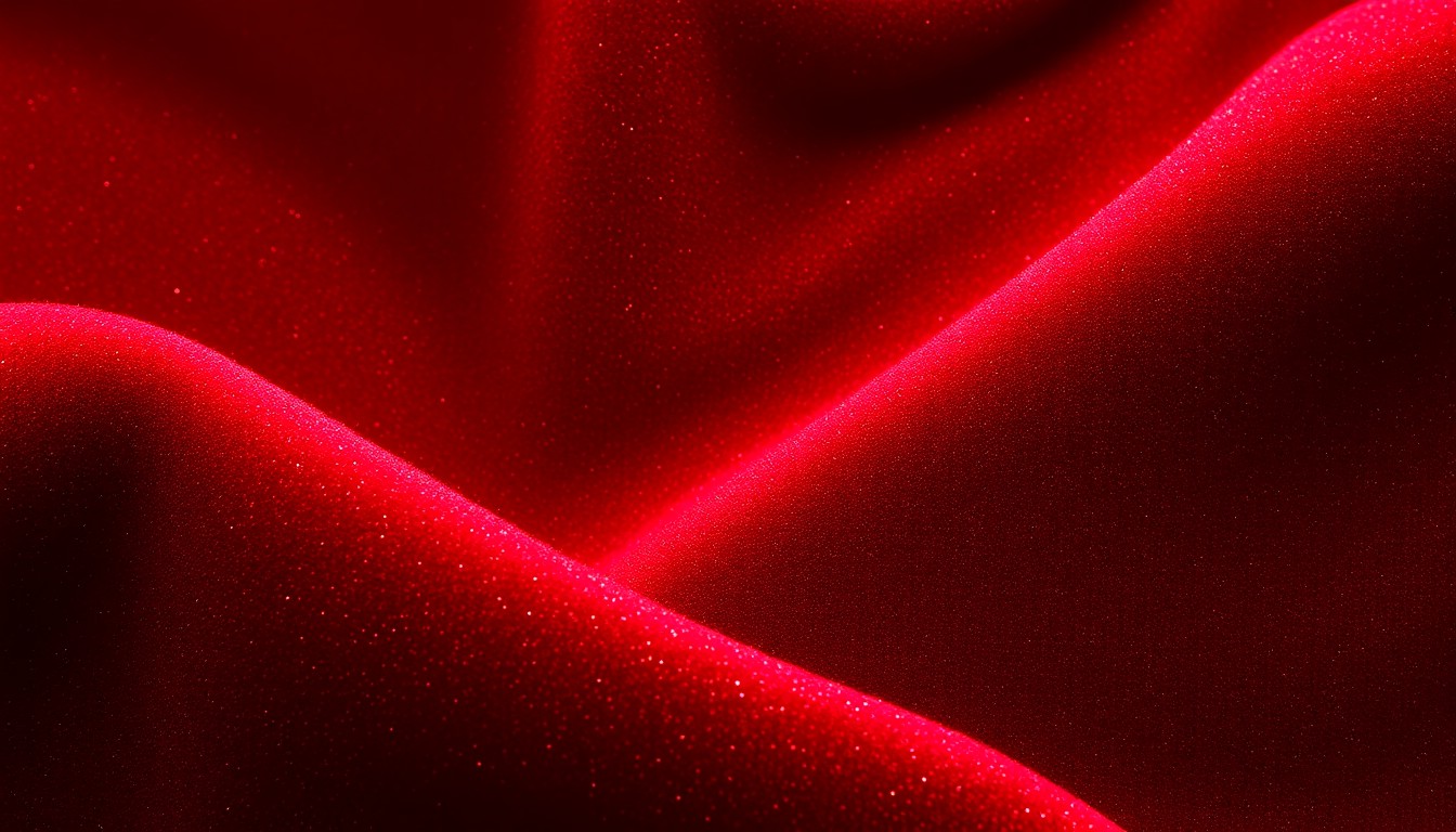 An abstract close-up photograph of a rich, velvety texture in deep burgundy and gold, capturing the luxurious essence of Carolyn Bessette Kennedy's iconic fashion legacy.