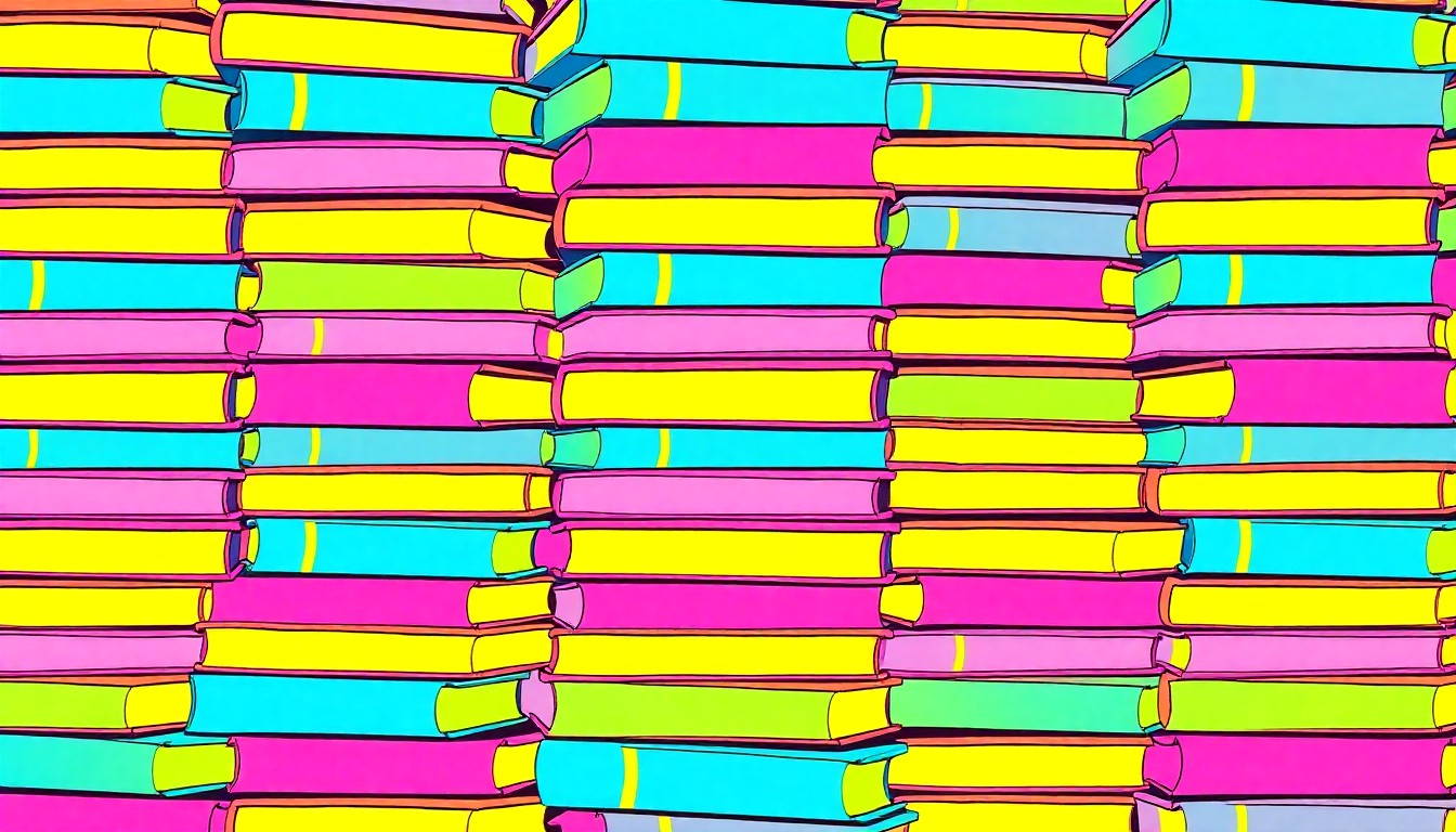 A highly stylized, repeating pattern of brightly colored school textbooks in a grid, conveying the conceptual idea of a shortened academic calendar.