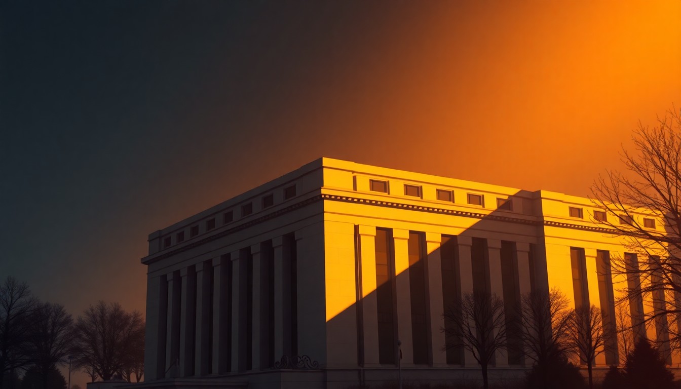 A photorealistic painting of the Pentagon building in warm, golden light, with deep shadows across the facade, conveying a sense of quiet contemplation and the weight of the institution.