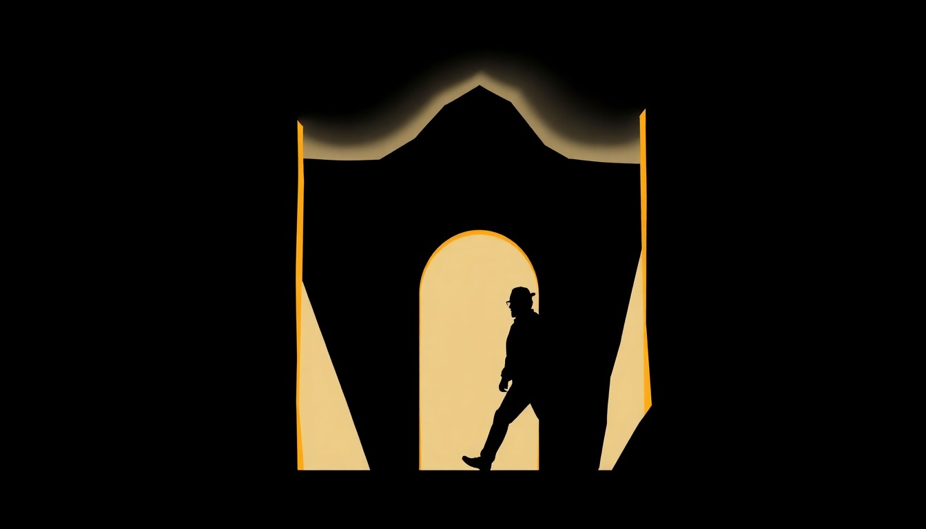 A bold, abstract composition of stark, jagged geometric shapes in high-contrast black and white, conceptually representing the box office dominance and cultural impact of the Bollywood film Dhurandhar.