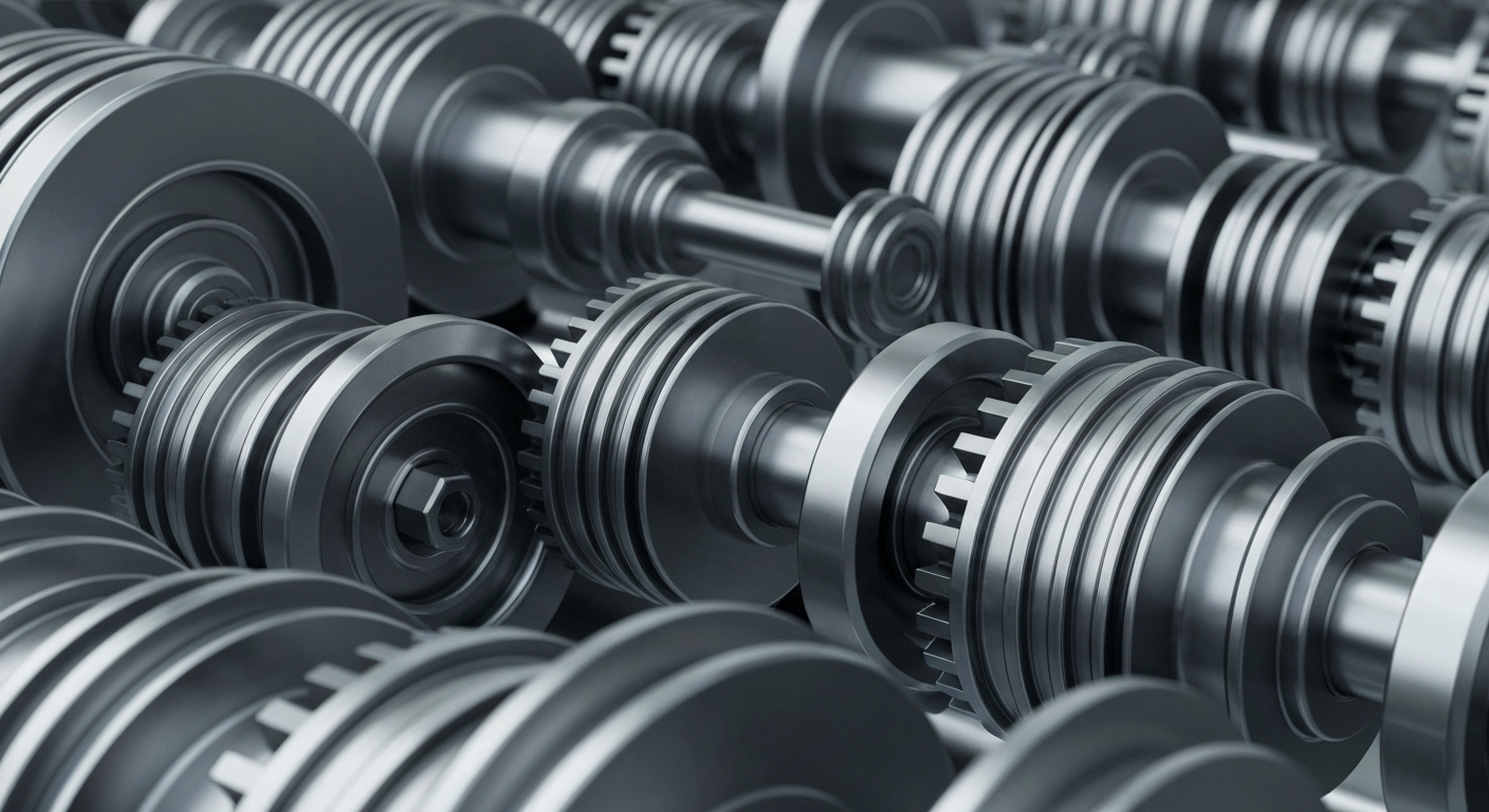 An extreme close-up of intricate, metallic banking machinery and mechanisms, conveying the secure and institutional nature of Ally Financial's financial services.