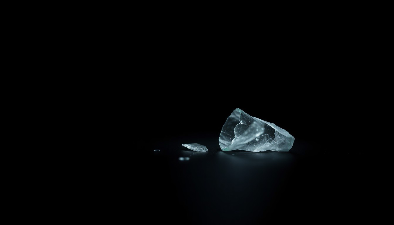 An extreme close-up of a crumpled piece of paper reflecting a harsh, direct camera flash, conceptually illustrating the gritty aftermath of a violent crime incident.