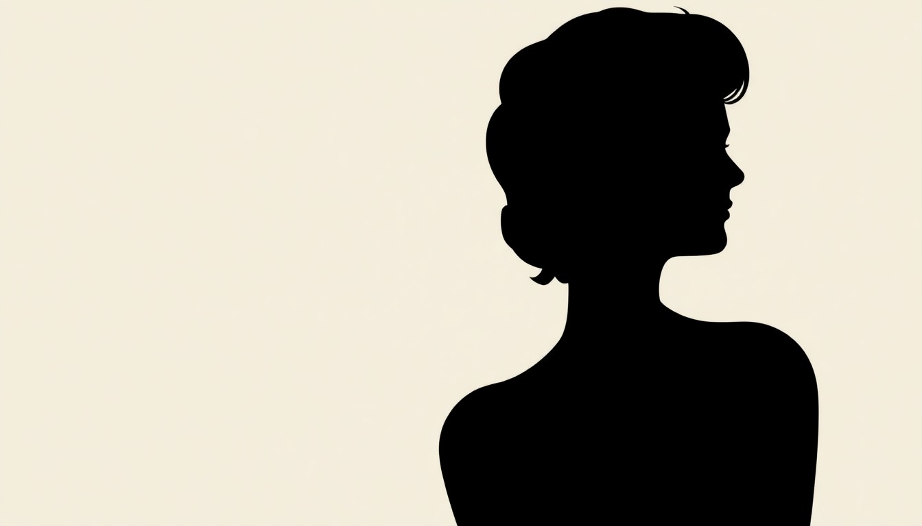 A minimalist, abstract illustration featuring bold, jagged geometric shapes and high-contrast solid colors, conceptually representing the legacy of an acclaimed actress without using any literal imagery.