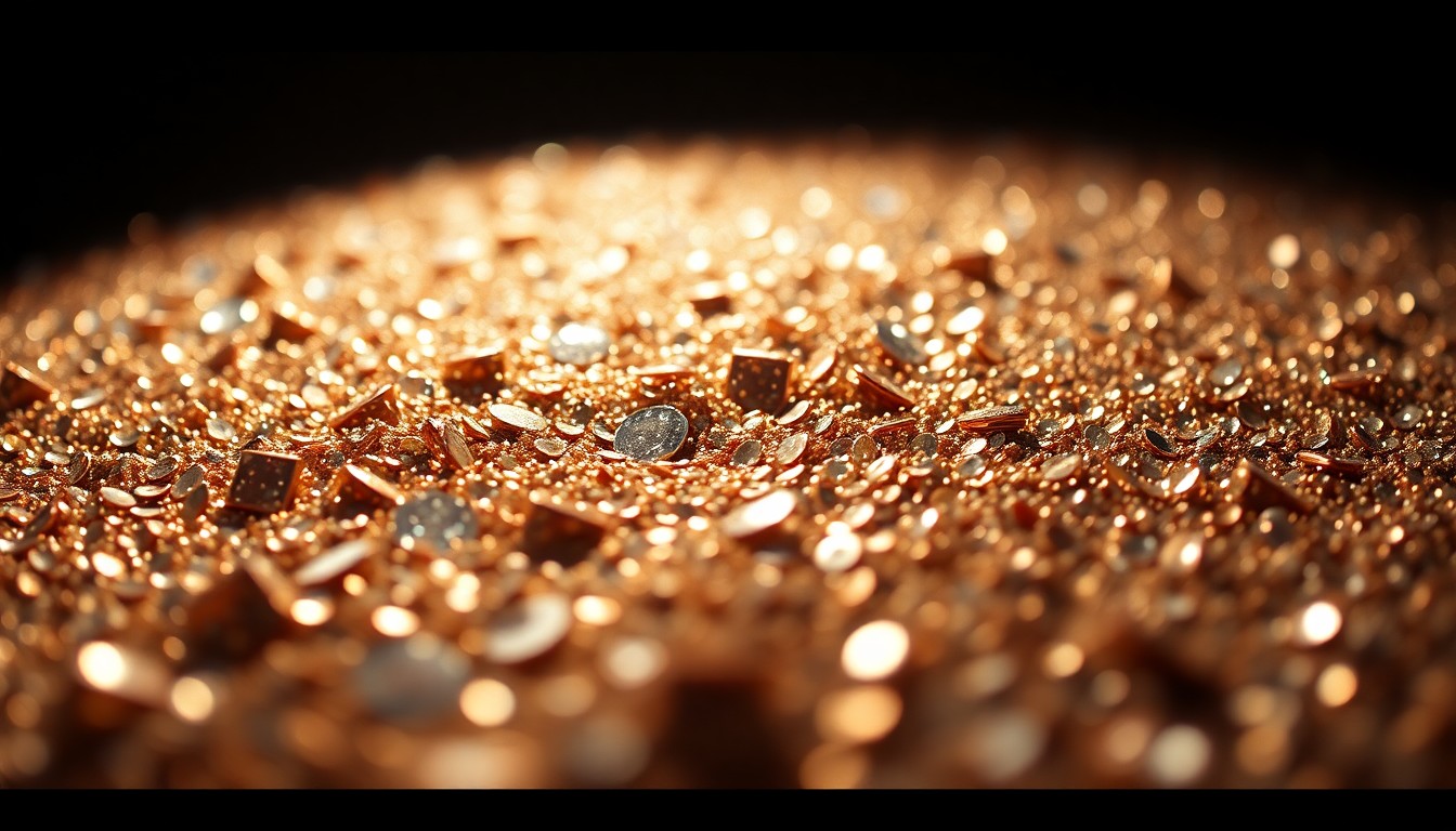 An extreme close-up of shimmering, high-contrast sequins reflecting dramatic studio lighting, conceptually representing the glamour and luxury associated with celebrity divorce proceedings.