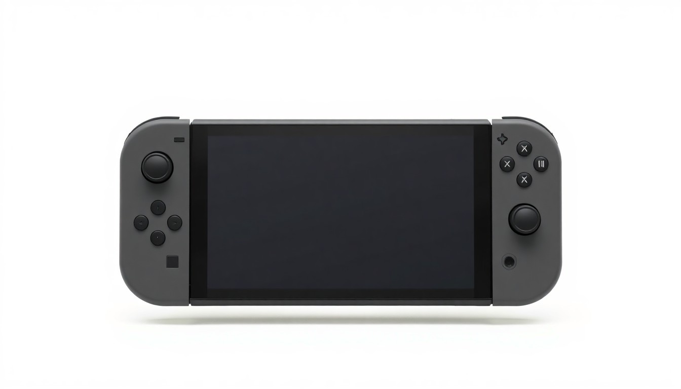 An extreme close-up of a sleek, minimalist Nintendo Switch 2 console with clean lines and matte finishes, conceptually representing the device's focus on stability and performance.