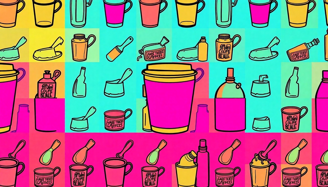 A brightly colored, high-contrast silkscreen print of a single, iconic fashion accessory such as a handbag or shoe repeated in a tight grid pattern, conceptually representing the versatility and elevated style of the 2026 neutral color trends.