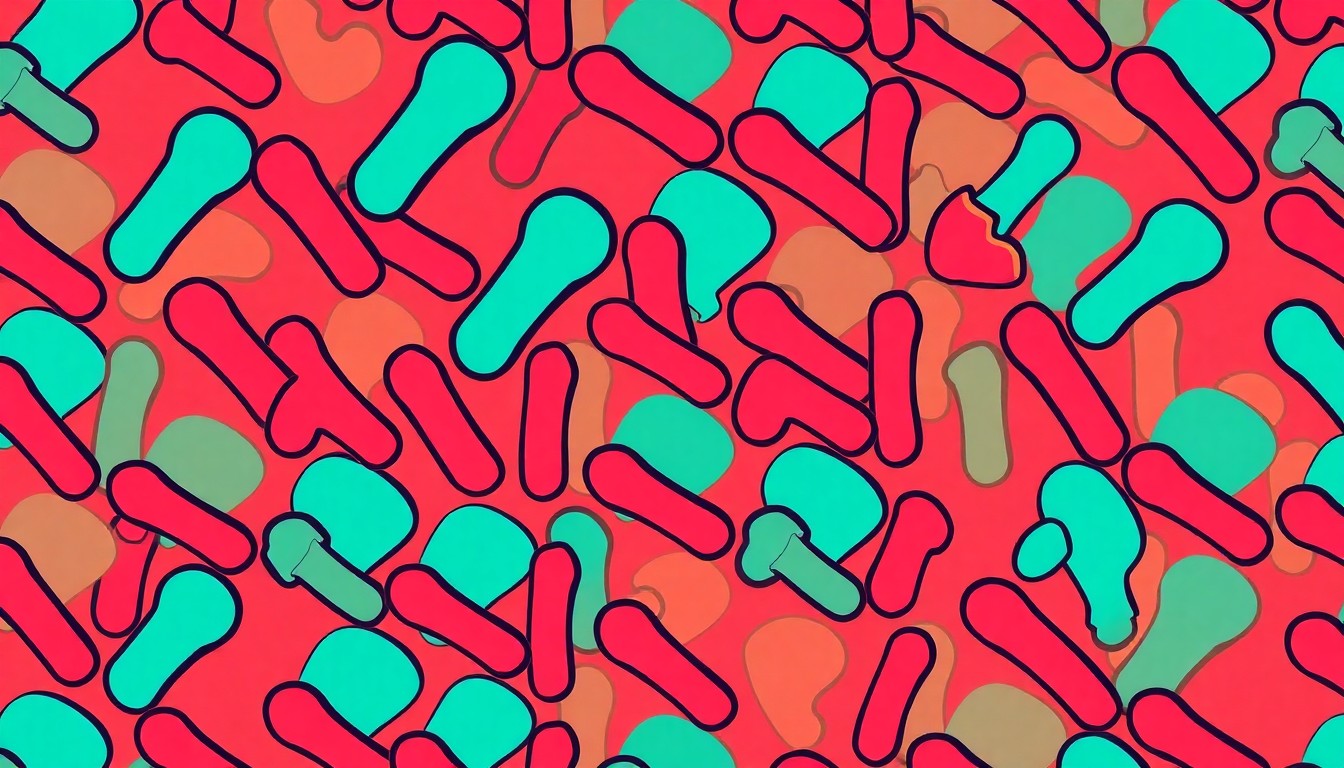 A brightly colored, high-contrast silkscreen print of a single, iconic menstrual product repeated in a tight grid pattern, conceptually representing the campaign for menstrual equity.