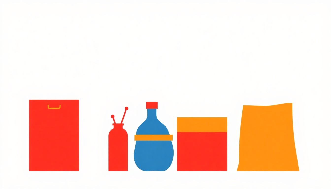 An abstract composition of overlapping triangles and circles in shades of blue, red, and yellow, conceptually representing the complexities of measuring and understanding inflation.