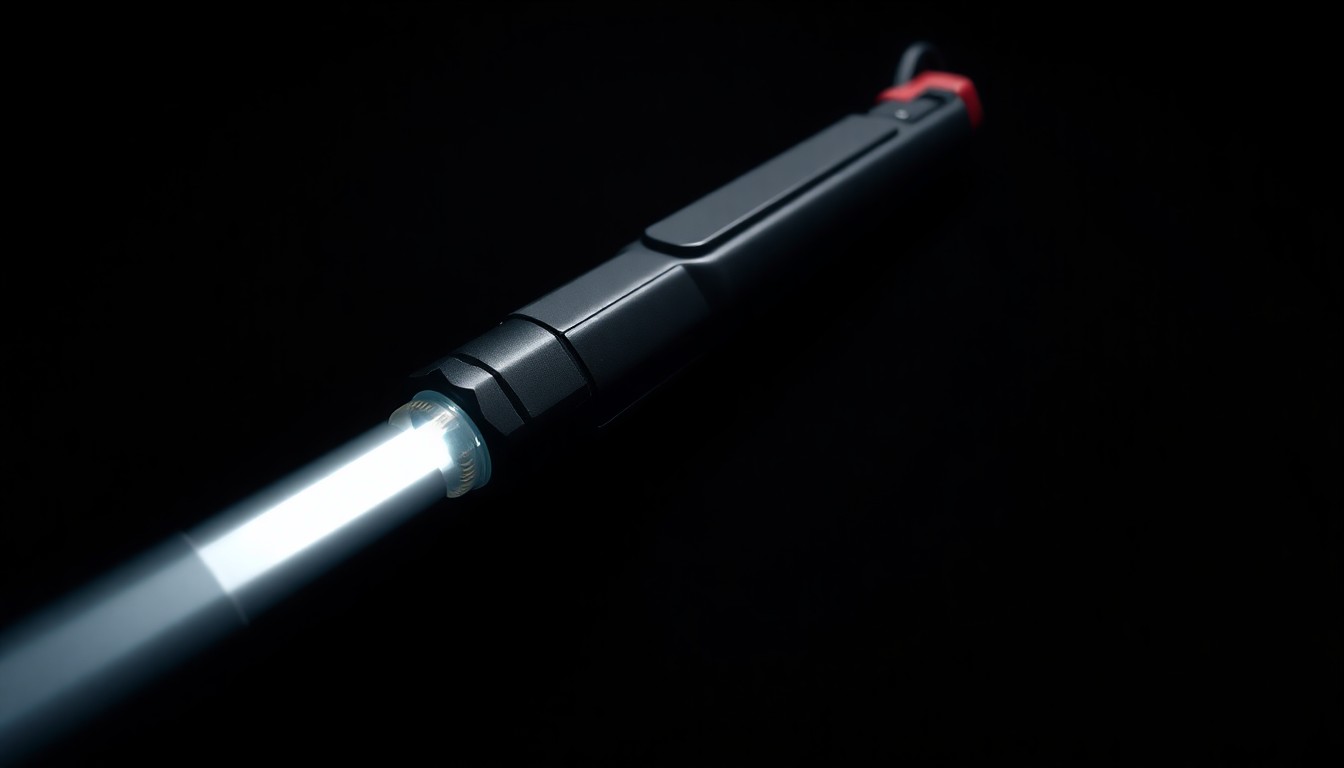 An extreme close-up photograph of two metal taser probes against a stark black background, conceptually representing the use of non-lethal force by law enforcement.