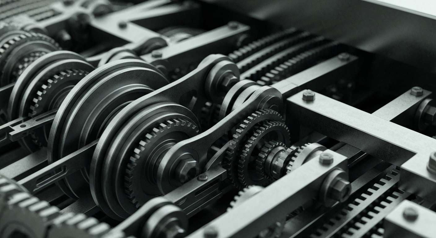 A close-up view of the intricate mechanical components that power a closed-end investment fund, conveying a sense of the sophisticated financial infrastructure behind these investment products.