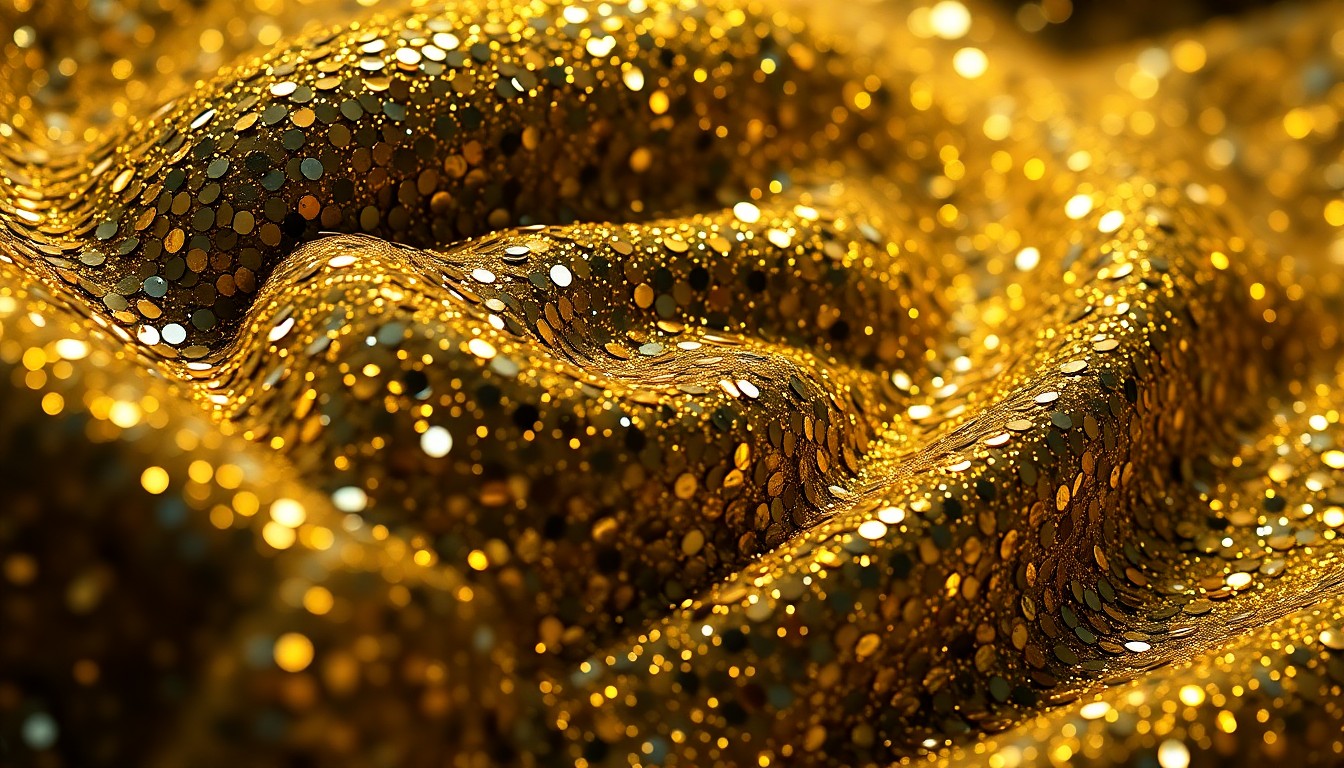 An extreme close-up of shimmering, high-contrast textures in vibrant colors, conceptually representing the blend of heroic spectacle and intimate character exploration in the new Supergirl film.