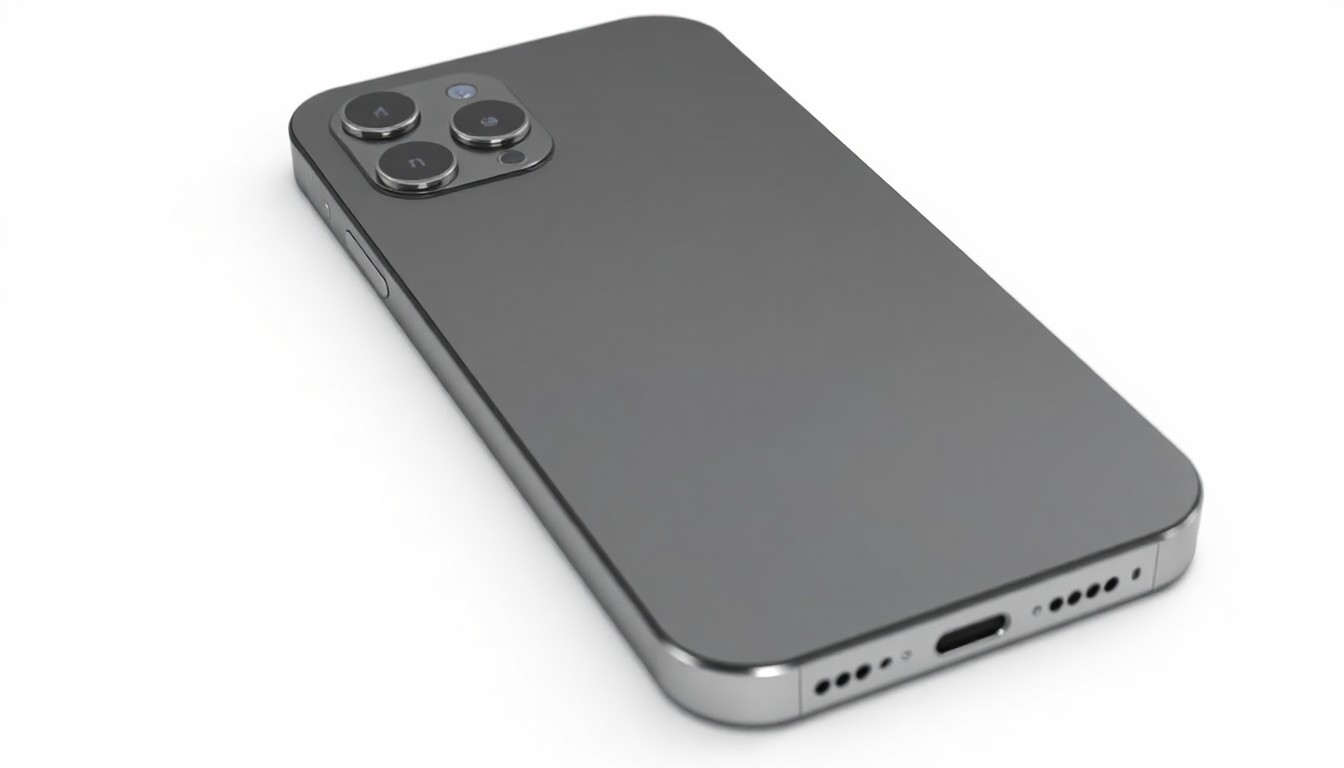 An extreme close-up of a sleek, minimalist iPhone 26 Pro with a smooth matte glass body and subtle metallic accents, conceptually representing Apple's dedication to refining the user experience through quiet, iterative software updates.