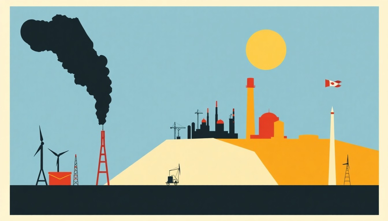 An abstract illustration composed of overlapping triangles and circles in shades of blue, red, and yellow, conveying the interconnected economic forces at play in the current market environment.