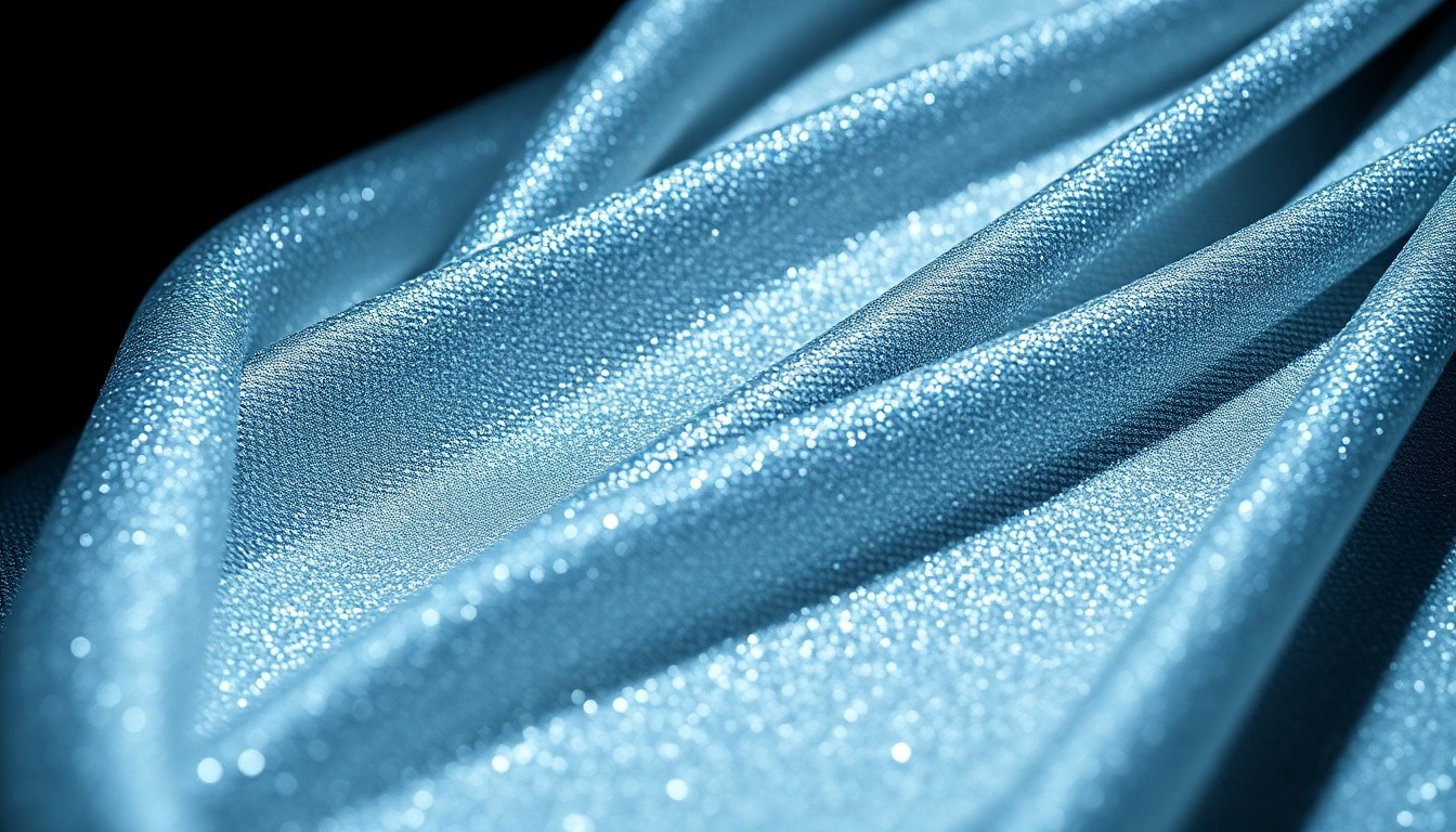 An abstract close-up image of a luxurious, glittering fabric texture captured in dramatic, high-contrast studio lighting, conceptually representing the resilience and glamour of a celebrity's personal journey.
