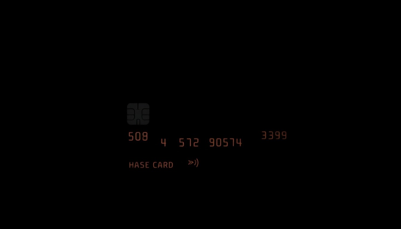An extreme close-up of a hacked credit card or bank card, the surface textured and reflecting harsh, direct lighting against a pitch-black background, conceptually illustrating the gritty aftermath of a financial cybercrime.