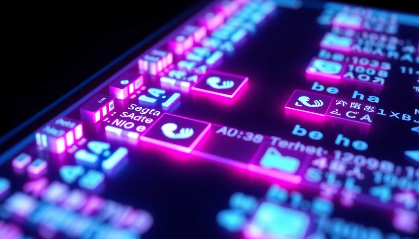 A highly detailed, glowing 3D macro illustration of a smartphone's internal notification database, with pulsing neon cyan and magenta lights representing the encrypted Signal messages stored within, conceptually illustrating the persistence of private data even after an app is deleted.