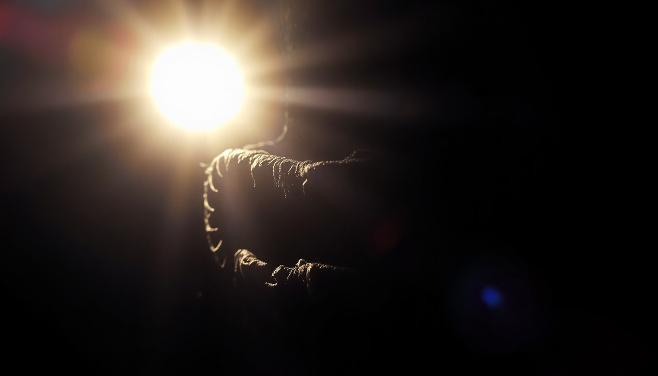 An extreme close-up photograph of a charred and twisted metal object, such as a door handle or window frame, lit by a harsh, direct camera flash against a pitch-black background, conceptually illustrating the devastating impact of arson on a family's home.