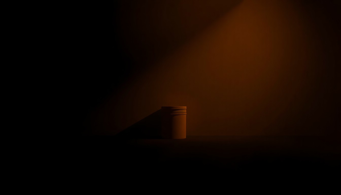 A dimly lit, cinematic painting depicting an empty government office or detention center space, with warm sunlight streaming in through the windows and casting deep shadows across the scene, conveying a sense of quiet contemplation around the complex issues of immigration policy and law enforcement accountability.