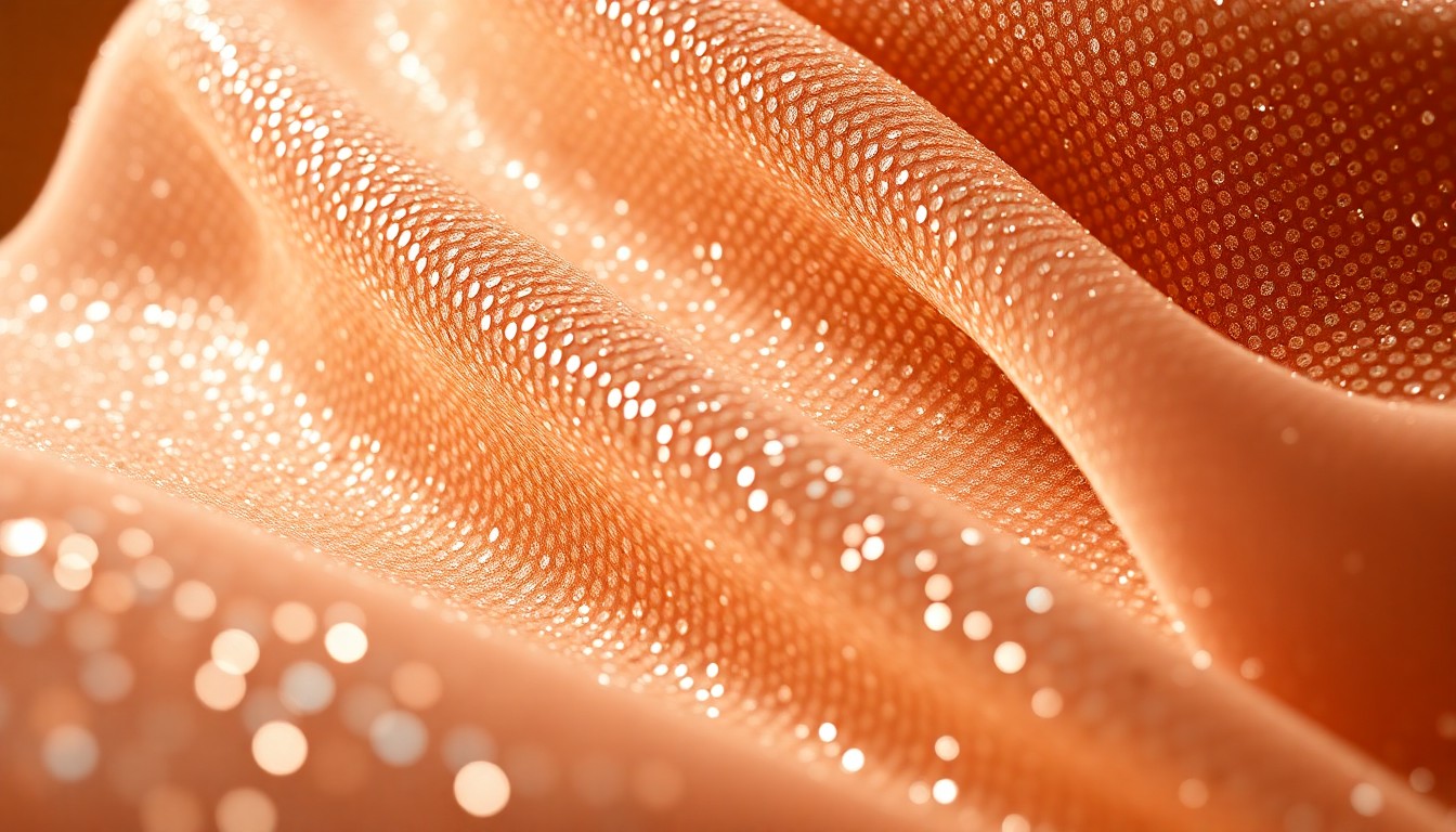 An extreme close-up photograph of luxurious, glittering fabric textures in high-contrast studio lighting, capturing the essence of red-carpet fashion and glamour.