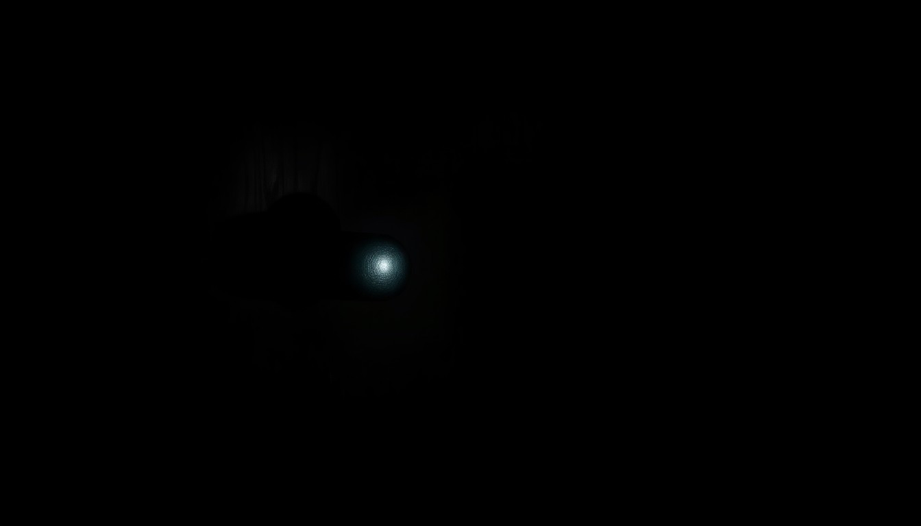 An extreme close-up of a classroom door handle, the metal surface reflecting a harsh, direct camera flash in a stark, gritty style, conceptually representing the investigative nature of the allegations against the teacher.