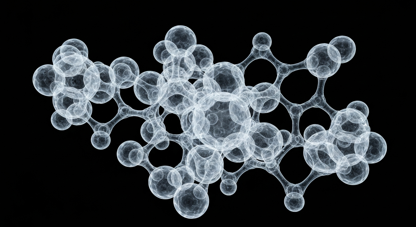 A ghostly, translucent X-ray image showing the intricate molecular structure of a T-cell receptor, conveying the scientific concept of how a dietary nutrient can boost the immune system's ability to fight cancer.