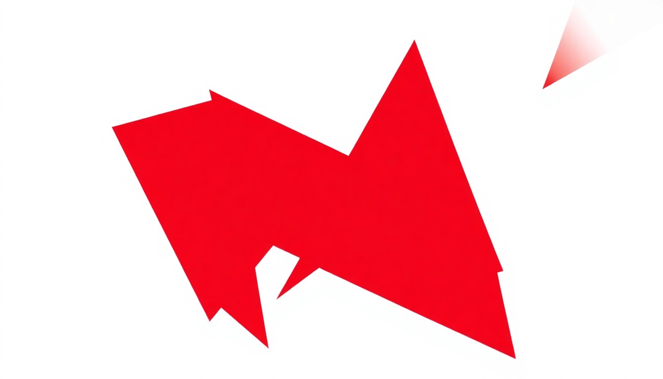 A dynamic, abstract composition of stark black, red, and white geometric shapes, capturing the energy and rhythm of a music performance without any literal or representational elements.