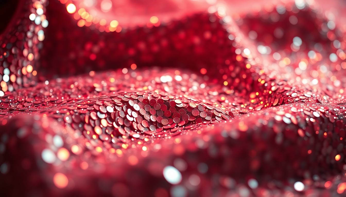 An abstract close-up photograph of shimmering, high-contrast sequins and glittering textures, conceptually representing the glamour and legacy of a famous Hollywood family.
