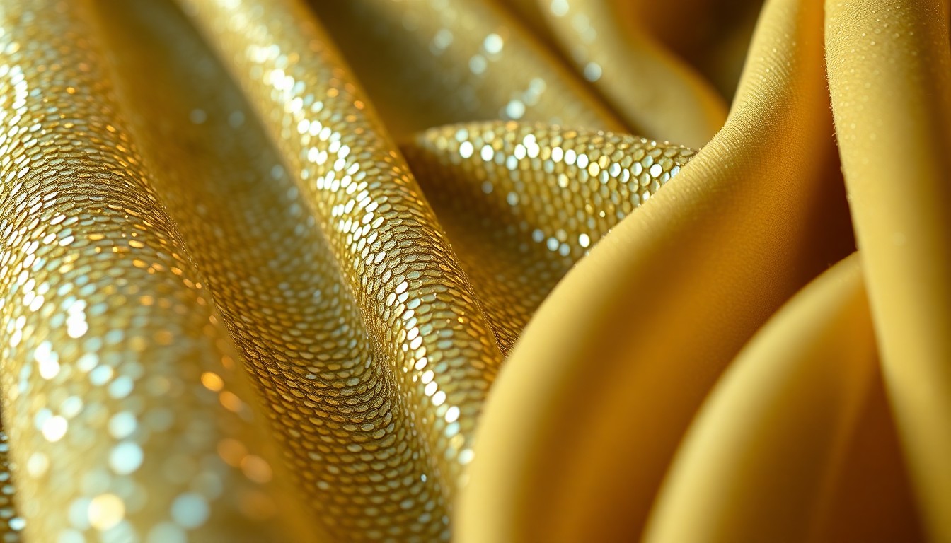 An extreme close-up of luxurious, glittering sequins and velvet textures, conceptually representing the glamour and personal connection behind Beyoncé's new haircare line.
