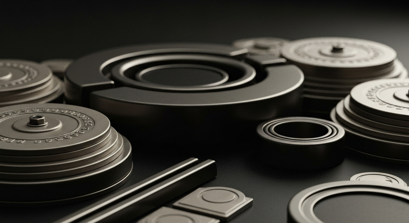 An extreme close-up of gears, cogs, and other industrial machinery in muted tones, conveying the complex financial infrastructure that underpins the growth of AI-powered crypto networks.