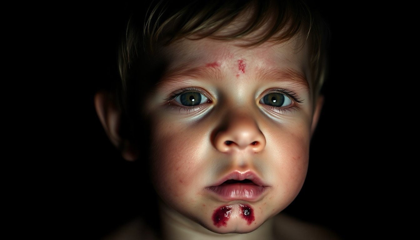 An extreme close-up of severely burned skin, the texture and details captured in stark, dramatic lighting that conveys the gravity of the situation without depicting graphic violence.